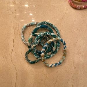 Blue collection sashka Nepal bracelets